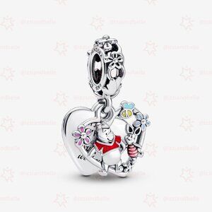 Pandora Disney Winnie the Pooh & Piglet Double Dangle Charm